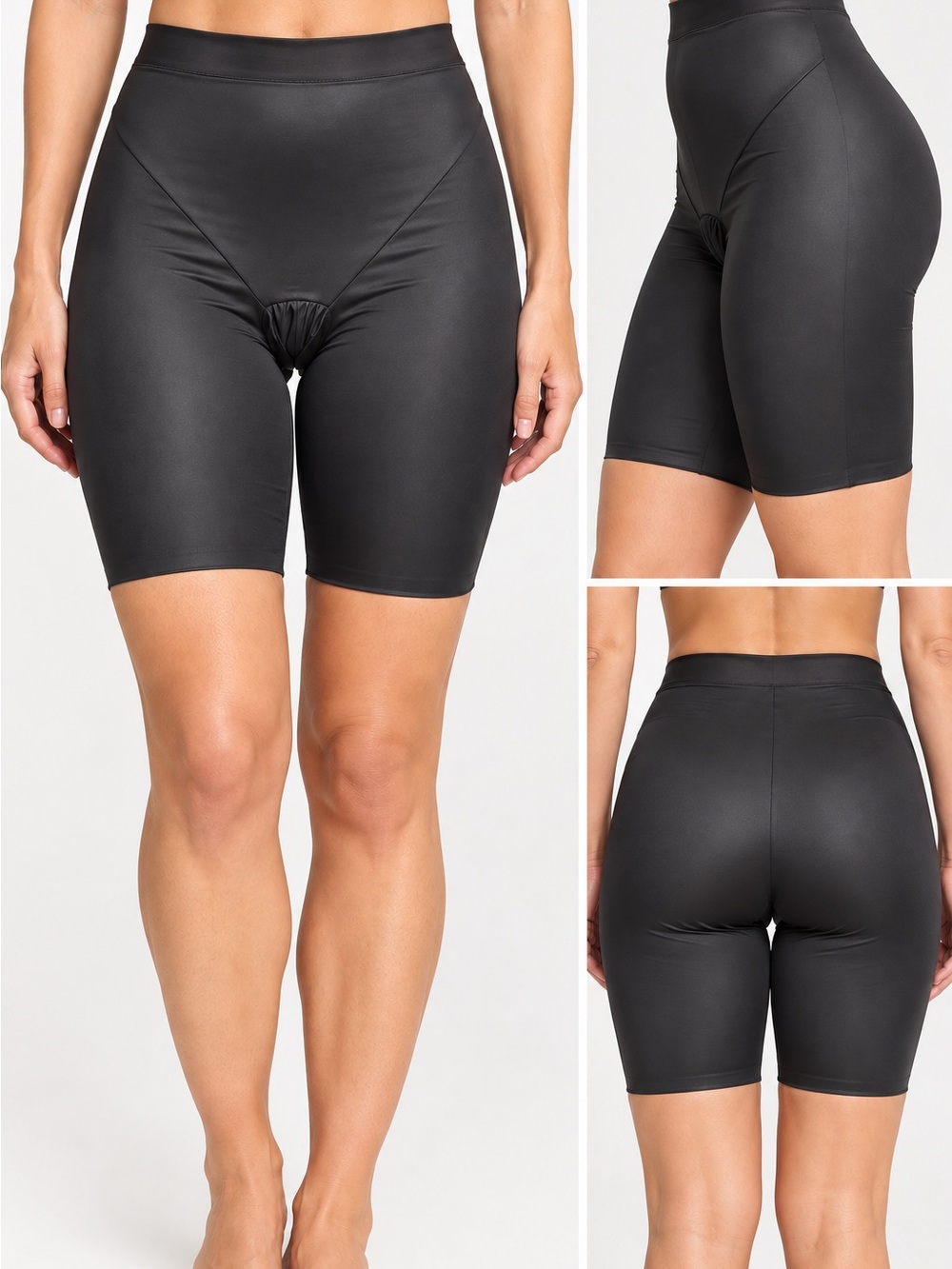 lot of 2 Shapewear Shorts Maidenform XL + Assets 1X Black Thigh Slimmers